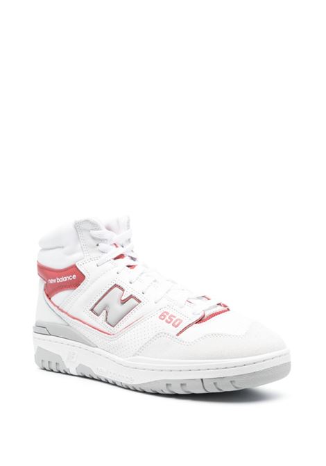 White and orange 650 high-top sneakers - men NEW BALANCE | BB650RWFWHT